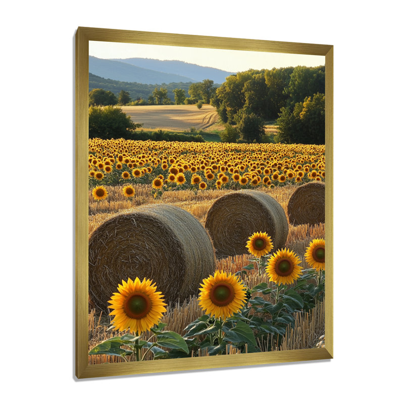 Giannone - Floral Canvas Prints, Reproduction encadrée d'une seule photo, Doré, H 20 po x l 12 po