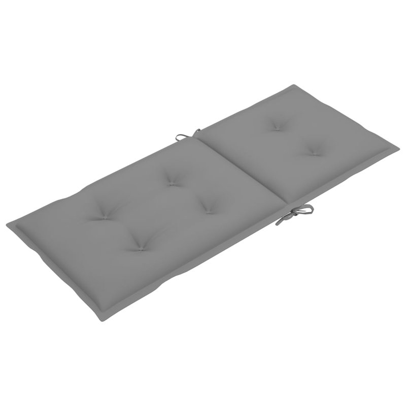 Outdoor Seat / Back Cushion, Gray, 47.2" H x 19.7" W x 2.8" D