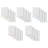  100% Turkish Cotton ADORNIA Scallop 4PC Fingertip Towel Set-1818243182-1818243199