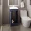 Meuble-lavabo H 32,6 po, 1 porte, 1 tablette