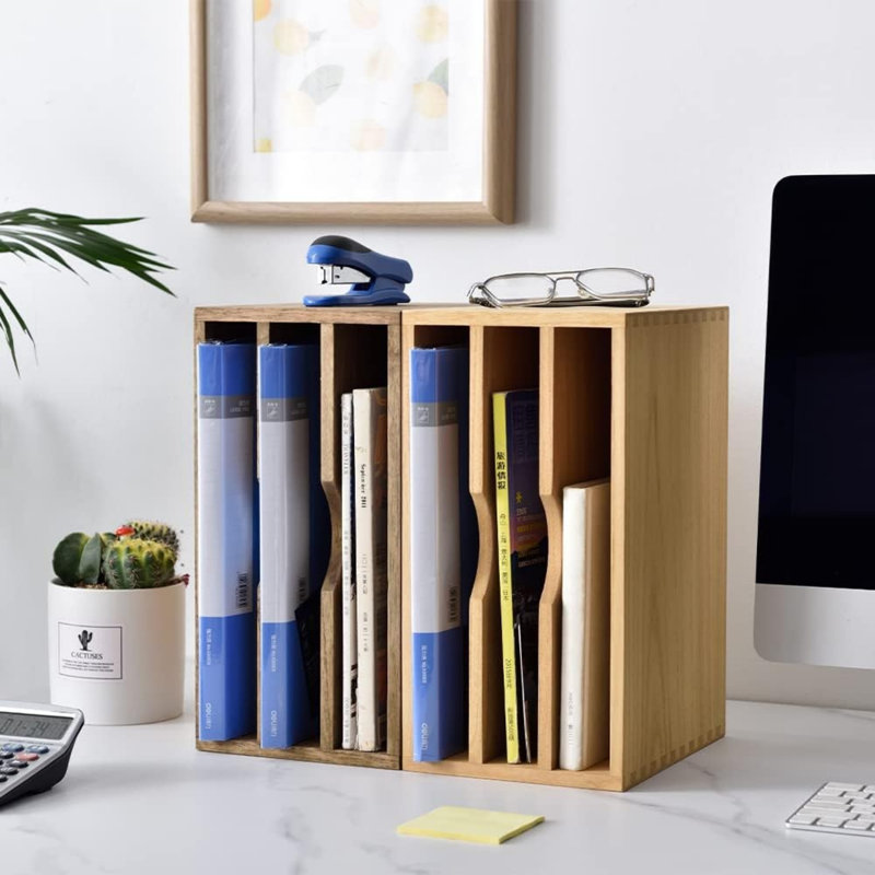 Solid Wood Desk Organiser