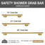 Barre d'appui moletée 18 po Bath Safety-133919533-136246311