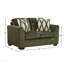 Causeuse de salon avec revêtement en chenille Mosswood et coussins décoratifs texturés-1068113415