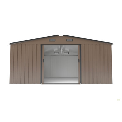 10*12Ft  0.25Mm Color Steel Plate, Surface Protective Film, Two Daylight Windows, A Practical And Thoughtful Gift