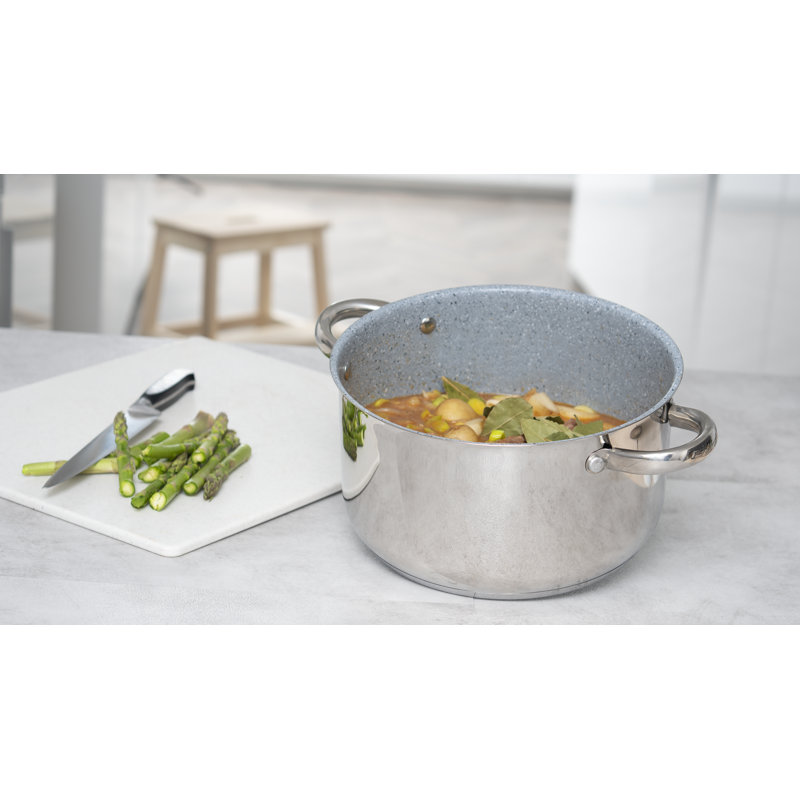 Belfry Kitchen Singer 5.5L Non-Stick Stainless Steel Stock Pot