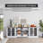 Extra Large Sideboard Buffet Cabinet With Storage, 94.5" W Farmhouse Kitchen Coffee Bar With Glass Doors & Open Shelves, Wood Side Board Storage Cabinet For Living Room, White