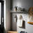 Wall Mounted Coat Rack in Metal and Wood with Rail and Iron Frame-1690786673-1658295637