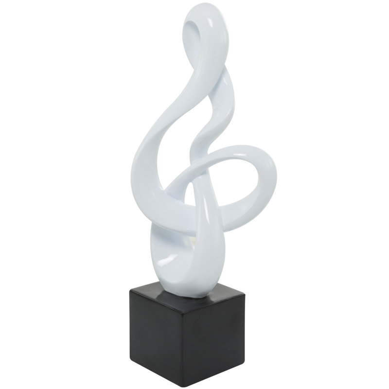 Sculpture contemporaine abstraite, Blanc