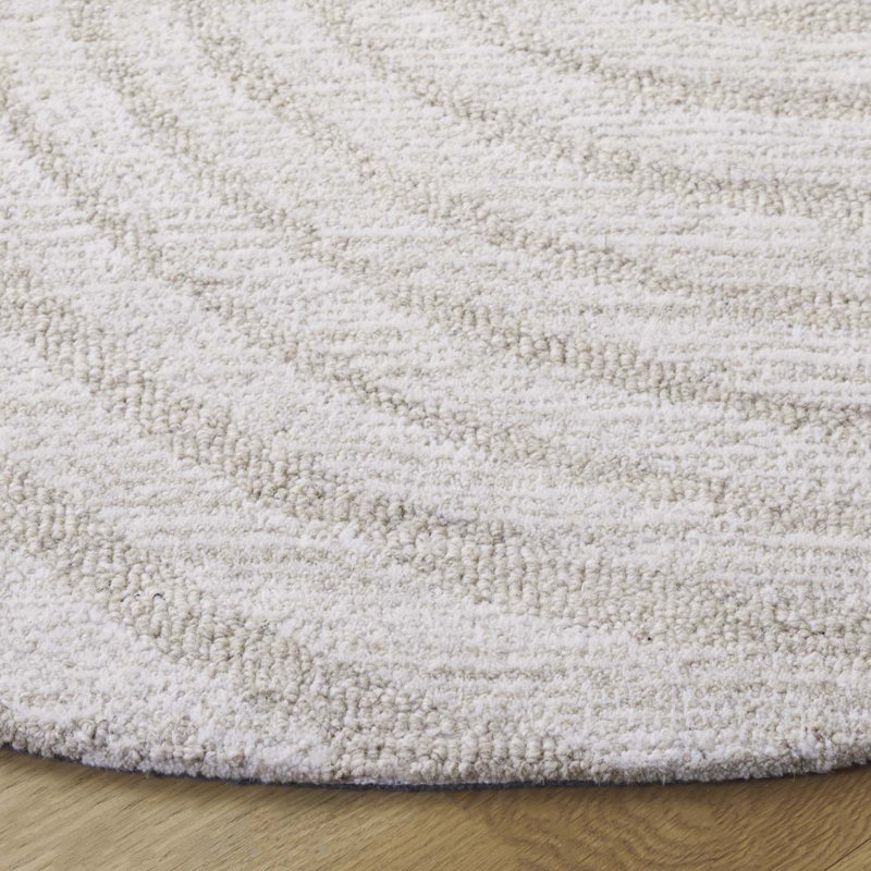 Novelty 201 80% Wool; 20% Cotton Spiral Rug, Round 5'