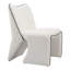 Chaise d'appoint 29 po ivoire et rembourrée