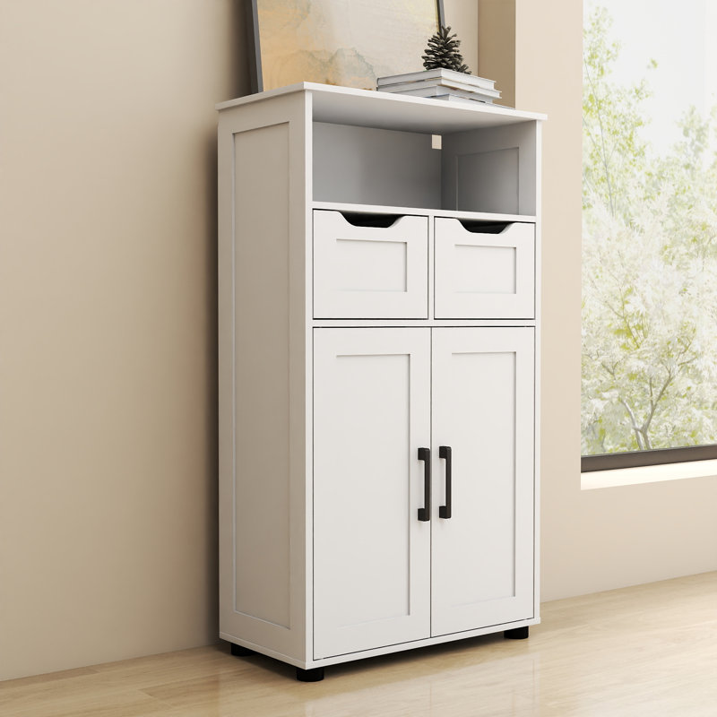 Farmhouse Storage Cabinet with Adjustable Shelves