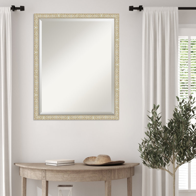 Miroir mural Lila, Argent argent, 24,5 po x 30,5 po