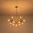 Bold Modern 13-Light Cluster Clear Glass Chandelier