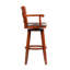 Tabouret de bar pivotant en bois massif