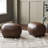 23" Wide Faux Leather Upholstered Ottoman Set Of 2-1562724439