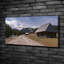 House In Mountains - Wrapped Canvas Print