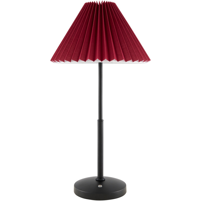 Saunton Table Lamp, Rouge, Noir, noir, noir, noir