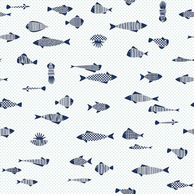 Panneau de papier peint poisson