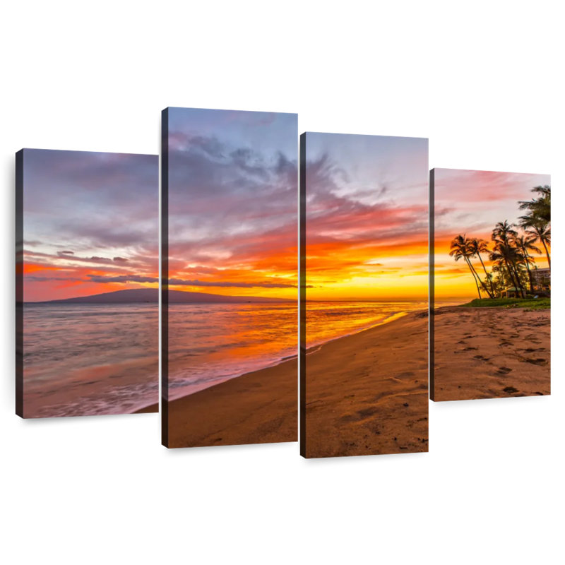 Gillard Kaanapali Gillard coucher de soleil, H 27 po x l 43 po