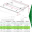 Door Window Canopy 59"x34" - Polycarbonate & Aluminum Heavy Snow Resistance Uv80+ Protection Shade Solid Rust- Uv50+