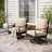 Swivel Patio Chair With Cushions(Set Of 2)