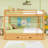 Queen Wood Bunk Bed With Trundle-1780627881