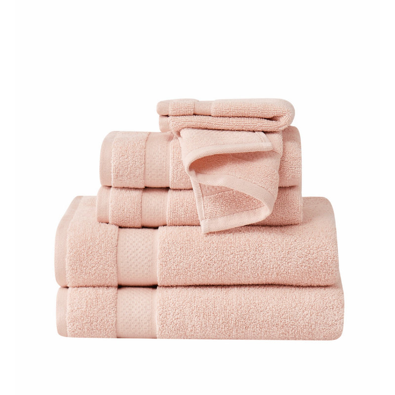 Ensemble de serviettes 6 pièces Trely Soft, Rosé