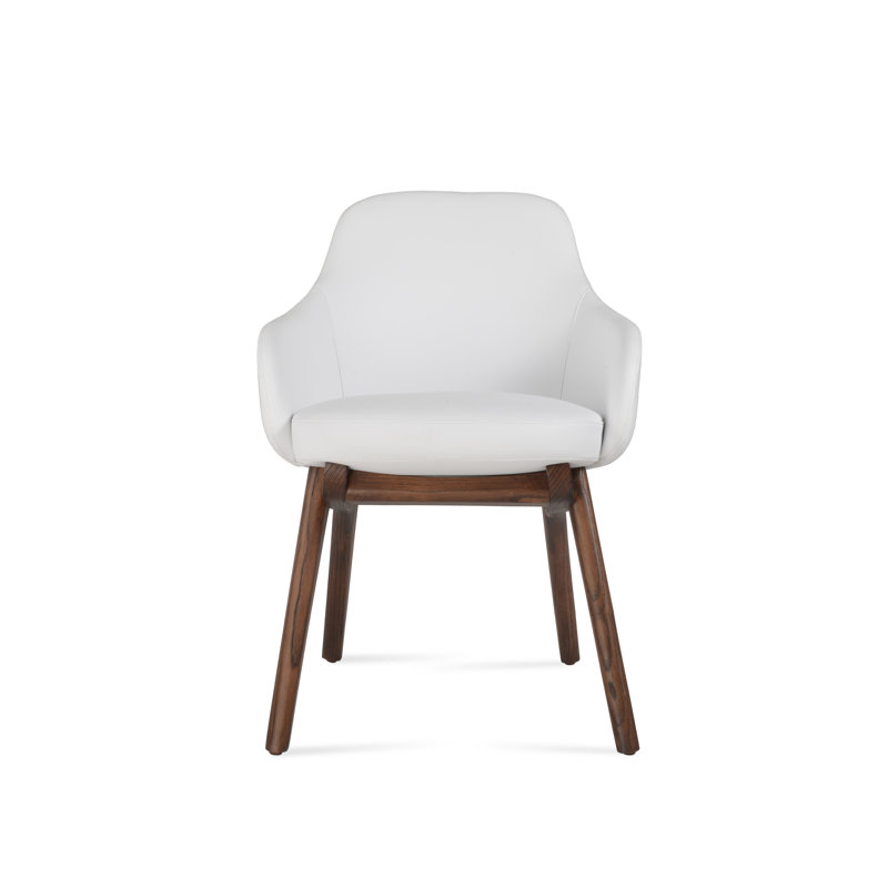 Chaise en bois Gazel, Blanc