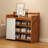 Multi-Layer Foldable Bamboo Shoe Rack - Space-Saving Entryway Storage Organizer