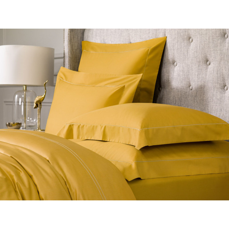 Rhapsody Duvet Cover, Cal. King Duvet Cover, Mustard