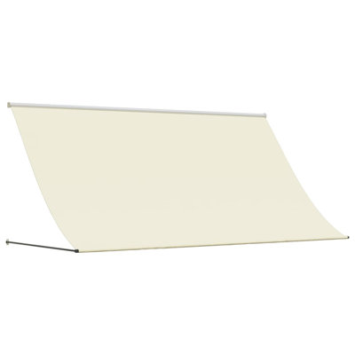Latitude Run Polyester Cover Retractable Patio Awning