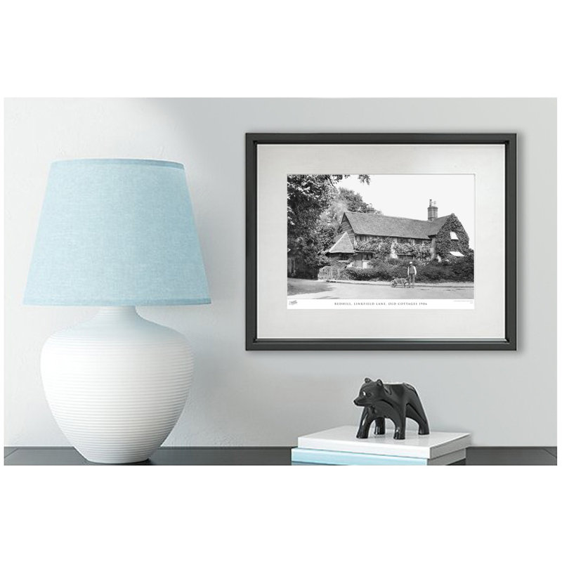 Redhill, Linkfield Lane, Old Cottages 1906 by Francis Frith - Single Picture Frame Print, 60cm H x 80cm W x 2.3cm D
