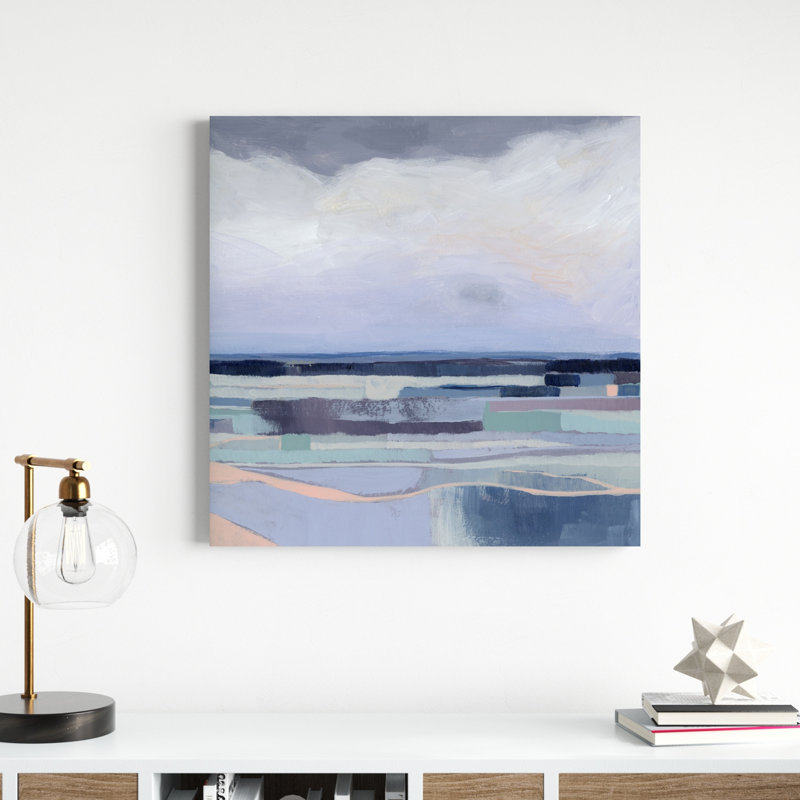 Lavande Gale I par Grace Popp - reproduction d'art sur toile tendue, H 30 po x l 30 po