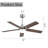 42 Inch Ceiling Fan 5 Blades Noiseless Reversible Dc Motor Remote Control With Led Light-1019241037-1019241035