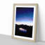 Crescent Moon Above a Lake in Abstract - Picture Frame Graphic Art Print-55682732-55682735