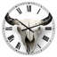 Horloge murale sur fond blanc-73150432