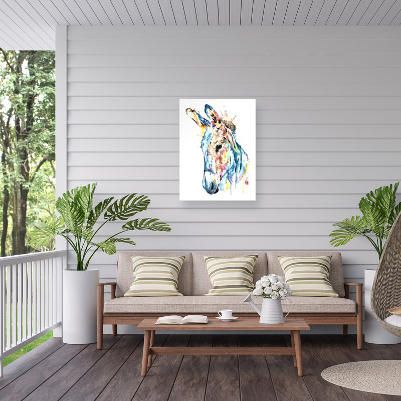 Toile d'extérieur Lisa Whitehouse Donkey, H 14 po x l 19 po