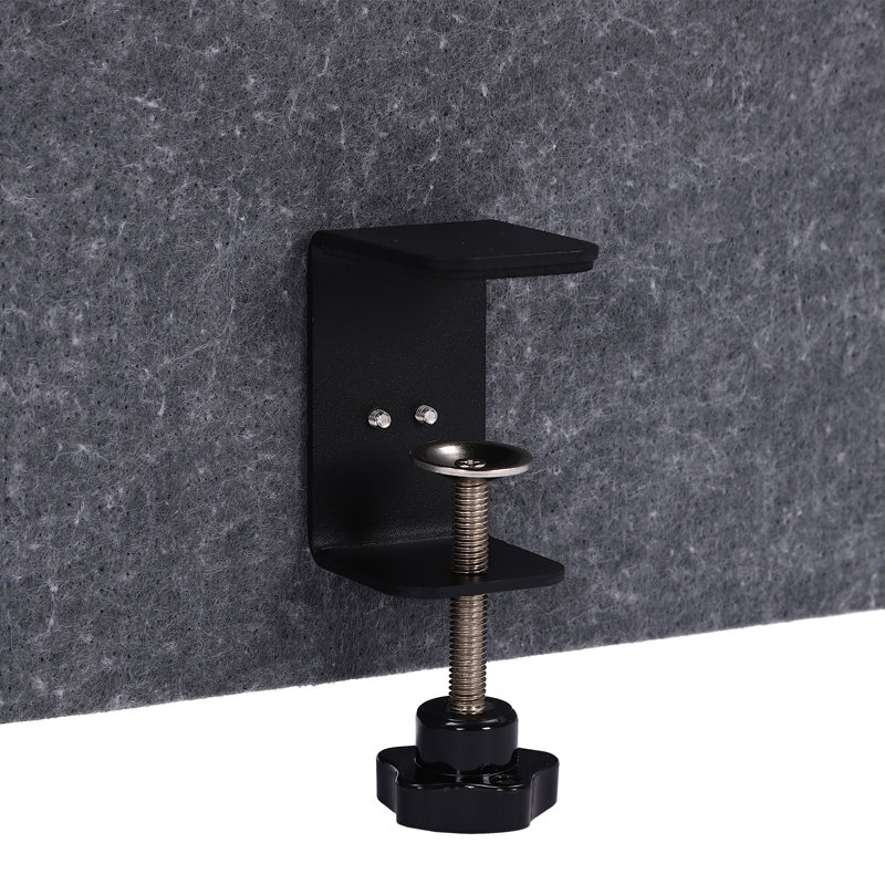 1 séparateur de bureau à panneau, Gris
