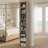 8-layer adjustable shelf thin bookshelf with a wavy border design-117515491