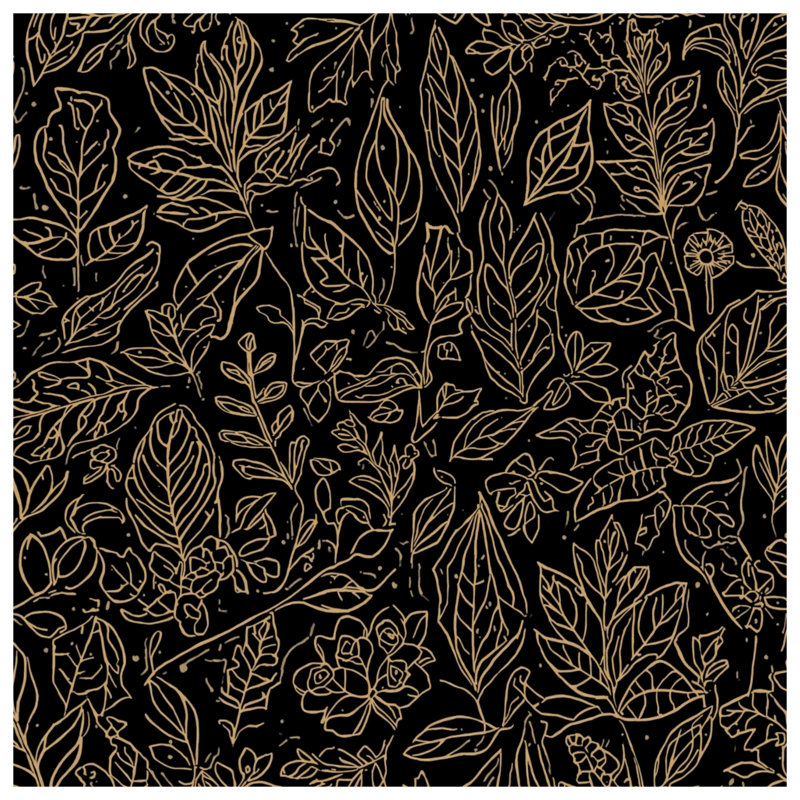 Tapis pour salle de bain Gold Leaf, L 24 po x L 17 po