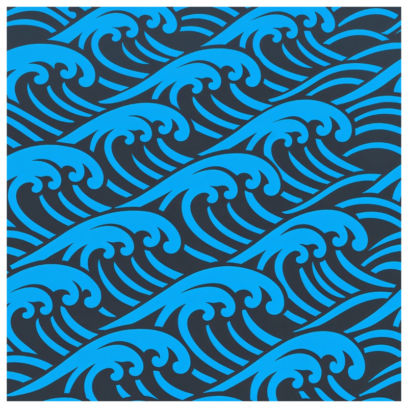 Coussins Blue Ocean Waves, 20 x 20 inches