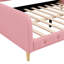 Lit de jour rembourré grand format, design élégant pour toute maison, invités confortables, lit de jour en bois massif avec sièges moelleux