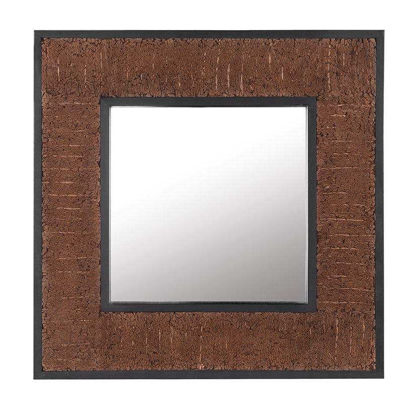 Windham Wood Flat Wall Mirror