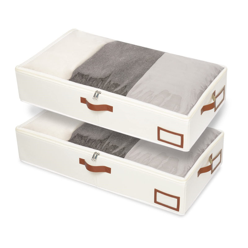 Brayden Studio Plastic，Linen Box, 15cm H x 60cm W x 15cm H