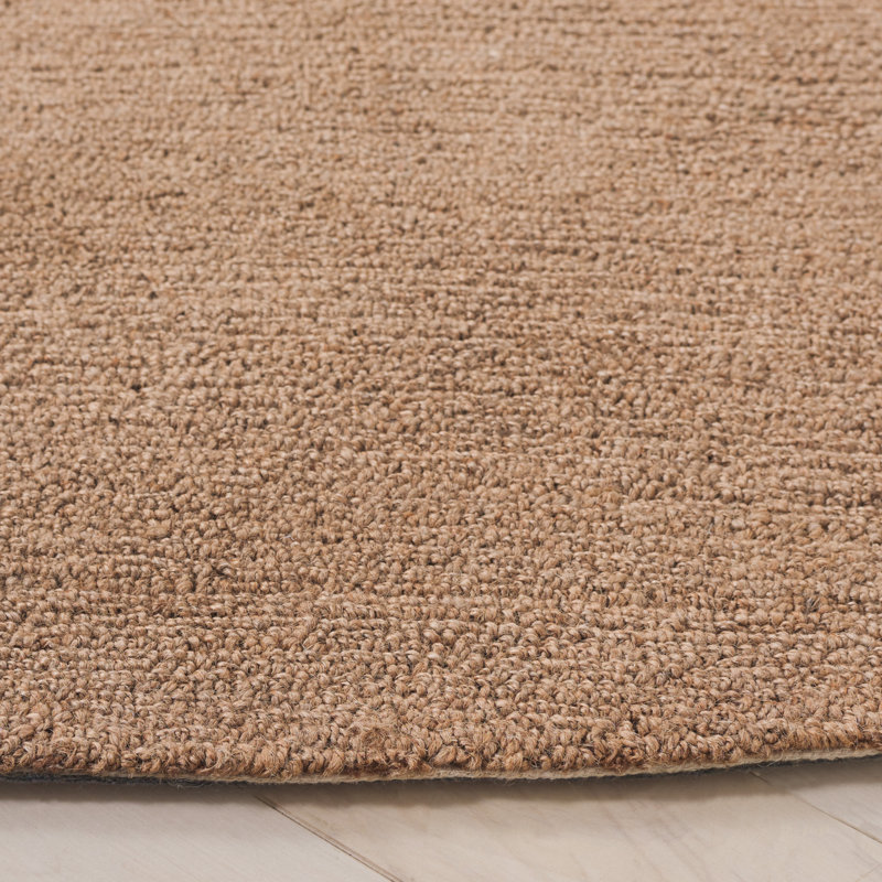 Jimeny Hand Tufted Jute Cotton Rug in Natural, Round 6'