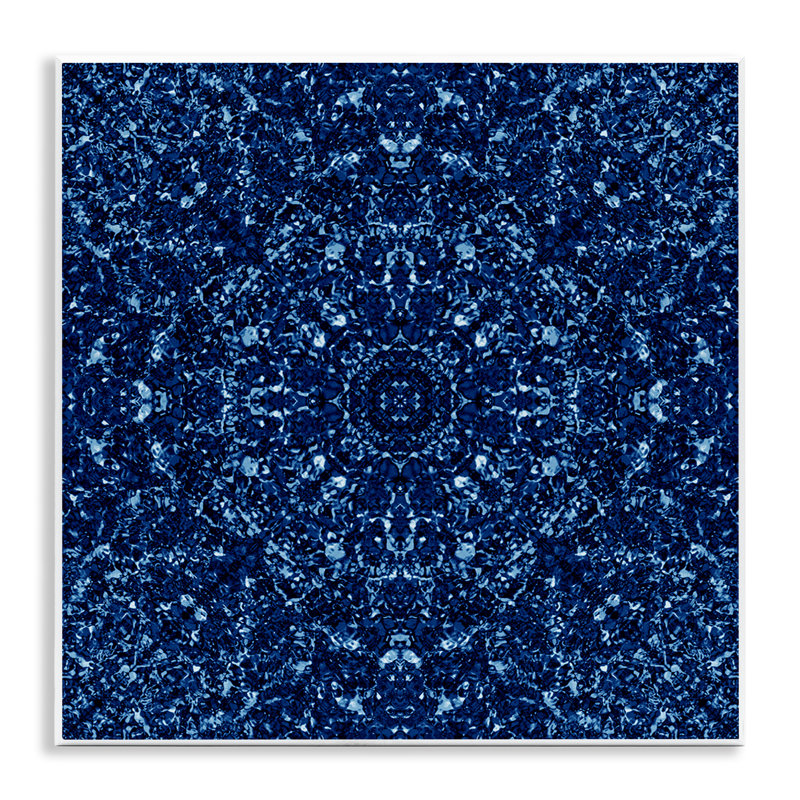 Geometric Mosaic Pattern Wall Plaque Art by El Perkin