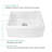 24'' L Single Bowl Ceramic Kitchen Sink