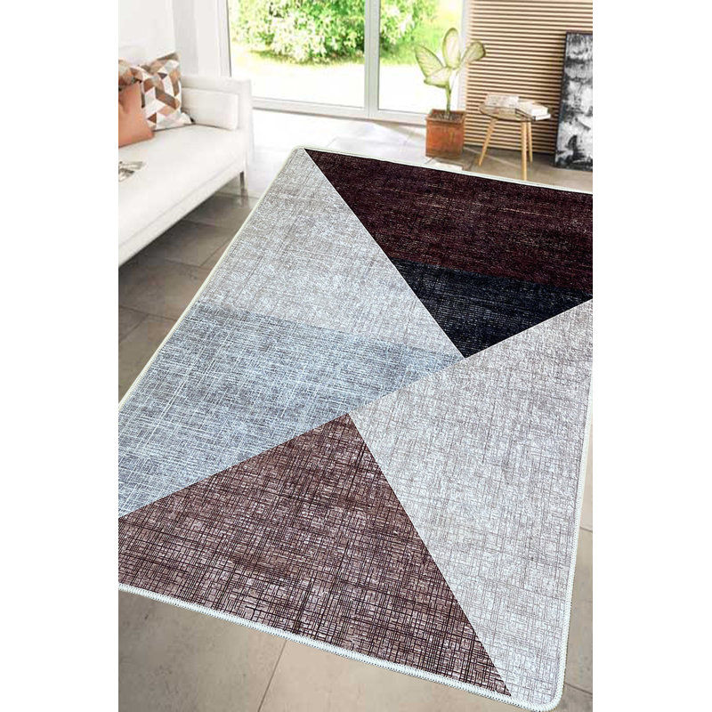 Stylish Hall Carpet (31.5 x 59.1 inches), 100% Polyester, 0.4 in Pile Height | Antibacterial, Non-Slip Underside, Machine Washable | Perfect for Entryways & Living Rooms, Durable & Elegant Design