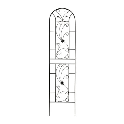 Treillis de jardin en métal - Treillis antirouille pour plantes grimpantes