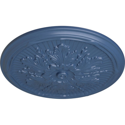 Endurathane Luton Ceiling Medallion, 21"OD x 2"P (Fits Canopies up to 3 1/2"), Hand-Painted Americana Finish